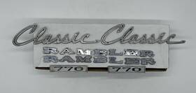 3553663-20180 Amc 1965 - 1966 Rambler Classic 770 Front Hood Rear Tailgate Side Fender Emblem