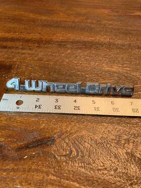 3738263 Amc Eagle 4 Wheel Drive Emblem Original Oem Script Trim Badge