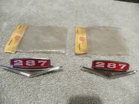 44833976 Amc 4488396 1966 Rambler Classic Marlin Ambassador Pair Nos 287 Emblems