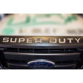 F-350-super American Car Craft 782001 Acc Grille Letter Kit Fits 2012-2014 Ford Dutyft Stainless/polished