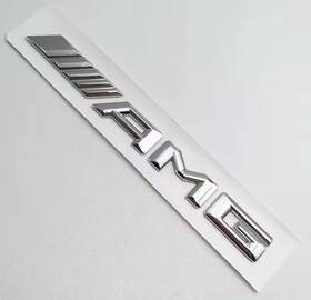 A2228170014 Amg Beveled Emblem Trunk Chrome 3d Rear Badge For Mercedes G Wagon C E S Logo