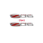 Remanx2custom Amp-85100-z06 Remanx2 Amp Hp Emblem Red Chrome Corvette Fender Badge Decal Pair