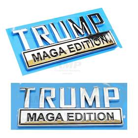 Amp-85100-661 Amp 1pc Trump Chrome Maga Edition Emblem Badges Fits Chevy Toyota Hon Ford Car Truck
