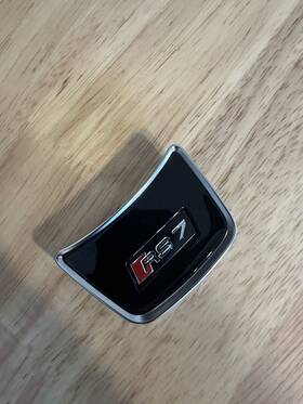 4g8419685a Audi Rs7 Steering Wheel Clip A7 Logo Lettering Emblem Badge