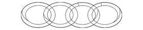 4j3-853-742-3q7 Audi Genuine Emblem