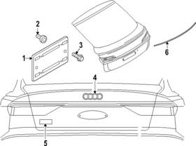 4k4-853-742-c-716 Audi Genuine Emblem