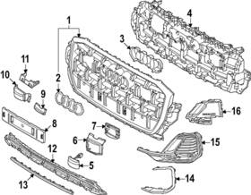 4m0-853-037-l Audi Genuine Mount Panel