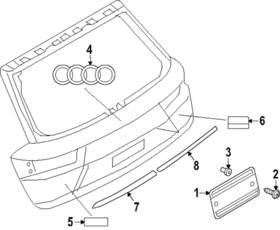 4m0-853-742-e-90a Audi Genuine Emblem
