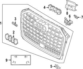 4n0-853-736-b-2zz Audi Genuine Nameplate