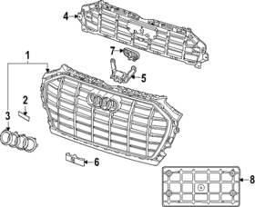 80a-853-736-e-2zz Audi Genuine Nameplate