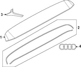 85h-853-742-f-90a Audi Genuine Emblem