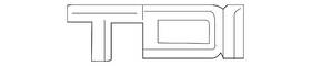 8j0-853-737-2zz Audi Genuine Nameplate