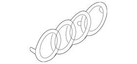 8t0-103-940-a Audi Genuine Medallion