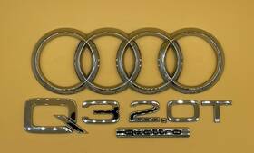 8u0-853-742-2zz Audi 2015 - 2018 Q3 2.0t Quattro Chrome Rear Lift Gate Emblem Logo Badge