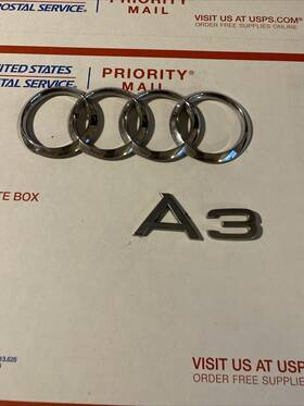 8v7853742 Audi 2015-20 A3 Sedan Rear Tail Gate Lid Emblems Oem Used