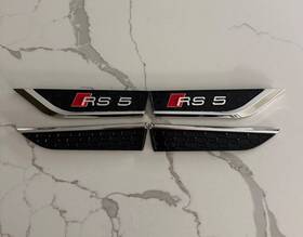 8w6853604d Audi Rs5 B9 Fender Badge Door Emblems Chrome 4-set Logo Full Set