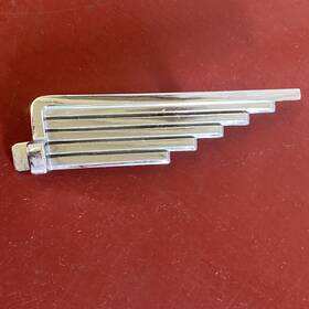 752781 Austin A40 Rear Trunk Wing Ornament Chrome Badge Emblem