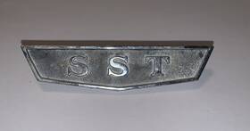 Intact3631838 Austin Czk-6314 Vintage Amc Inch Sst Emblem Nameplate Trim Black Chrome Letters Pins