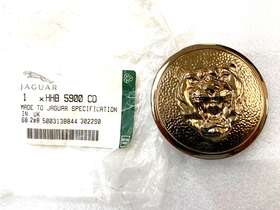Hhb5900cd Authentic Oem Jaguar Super-rare Gold Hood Badge For 1994-95 Xjs 6.0 Models Others - New