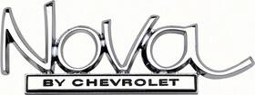 K-8728940 Auto Metal Direct Nova By Chevrolet Fender Emblem For 1968-1972