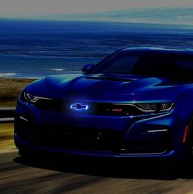 811b Autogem 2016-2023 Camaro Gm Grille Illuminated Bowtie Emblem Blue Leds