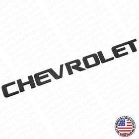 15102876 Autotattoo Chevy Chevrolet Truck Lifgate Letter Badge Logo Emblem Gloss Black Large Size