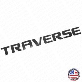 84394021 Autotattoo Chevy Traverse Rear Lifgate Letter Badge Nameplate Logo Emblem Matte Black Sport