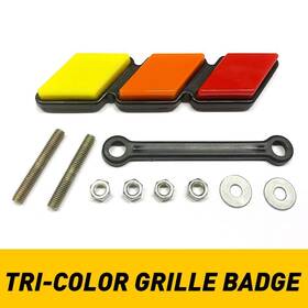 Eoq-ww-89512 Auxito 1pc For Toyota Tacoma 4runner Tundra Tri-color 3 Front Grille Cover Badge