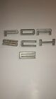 B90155930123 Unbranded Porsche Heavily Chromed Letter Set Superb