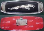 Bec12232 Jaguar Used Xjs Right Fender Badge Motif Black Silver Cat