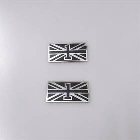 3sa853688 Bentley 6.0t W12 First Edition Gt Britain Flag Badge Rh/lh