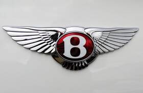 3w8853621 Bentley Continental Gt Front Chrome Grill Emblem 2012 - 2015