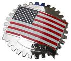 Bge Stusa American Flag Usa Stars And Stripes Car Grille Badge