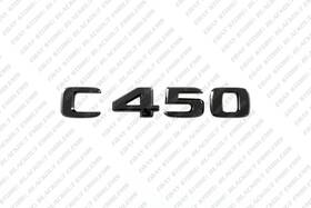 Bec450b Blackout Emblems Gloss Black Badges Logos For Mercedes-benz C450 W202 W203 W204 W205 W206