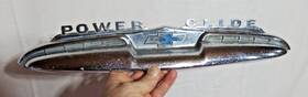 3699036 Blc For Chevrolet 1952 1953 Power Glide Trunk Emblem Handle Bowtie Ornament