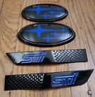 Bluesti 3 Subie Performance Bundle Glossy Black Blue Badges Emblem For