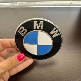 13237505 Bmw 2008-2016 Emblem Logo Badge Symbol Front Hood Blue Black Chrome