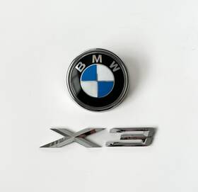 24313 Bmw 2004 - 2010 X3 Rear Trunk Emblem Badge Logo Symbol Set Oem