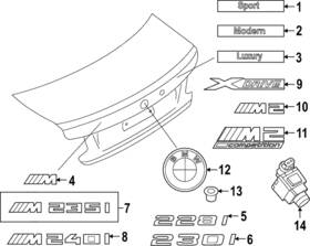 51-12-8-062-191 Bmw Genuine Nameplate