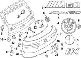 51-14-5-a06-0a8 Bmw Genuine Nameplate 51145a060a8