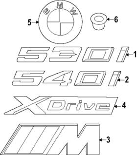 51-14-5-a0c-8c4 Bmw Genuine Nameplate