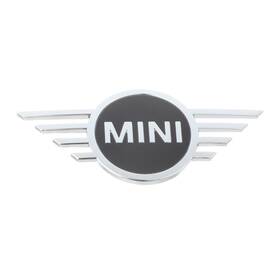51-14-7-481-905 Bmw Genuine Mini Cooper Series Front Hood Emblem Black / Silver