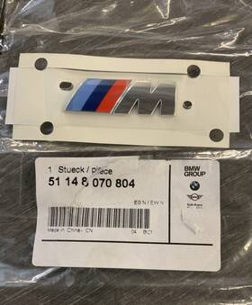 51-14-8-070-804 Bmw G30 G31 G32 G14 G15 G16 M Badge Emblem Logo 51148070804 Genuine New