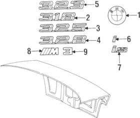 51-14-8-170-184 Bmw Genuine Nameplate
