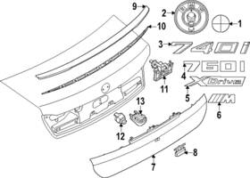 51-14-9-853-597 Bmw Genuine 2023-2024 - Cylinder Emblem