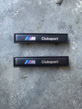 51132495560 Bmw 2x Oem E36 Clubsport Trim Badge Set Of 2