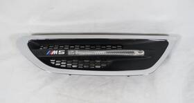 51137903879 Bmw 13-16 M5 Front Fender Grille With Turn Signal Light Left Hand Logo Genuine Oem