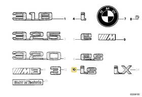 51141945054 Bmw Emblem Inch Is For E-28 E-30