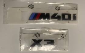 51142472833 Bmw Genuine New G01 X3 Gloss Black Trunk Emblem Inch M40i Lettering Decal Badge