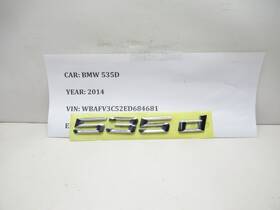 51147219550 Bmw 2014-2016 535d Emblem Badge Logo Oem